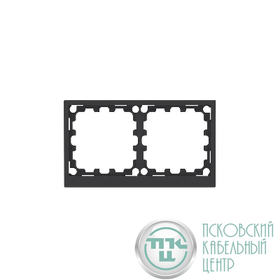 Рамка 2-м KANT черн. уголь DKC 7012904
