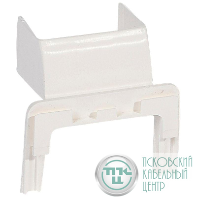 Блок выдвижной для монтажа на торце мини-плинтуса DLPlus 40х20мм бел. Leg 031647