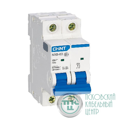 Выключатель автоматический модульный 2п B 25А 6кА NXB-63 (R) CHINT 814120