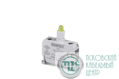 Блок-контакт подсветки с желт. светодиодом 100-250В перем. тока CKS EMAS CKS