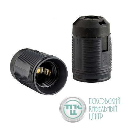 Патрон подвесной E27 фигур. резьба черн. DUWI 24529 2