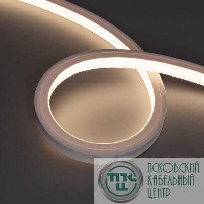 Лента светодиодная NOVA-TOP-PU-A120-16x15mm 24В Warm 3500К 10Вт/м IP68 wire x1 герметичная полиуретан (уп.1м) Arlight 050603