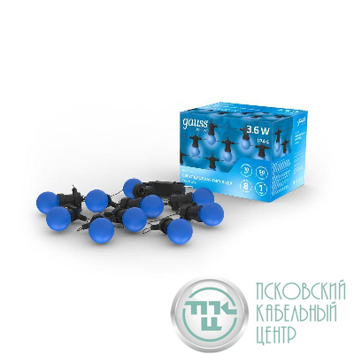 Гирлянда светодиодная Holiday Белт Лайт 7.7м 10 син. несменных ламп IP44 GAUSS HL063