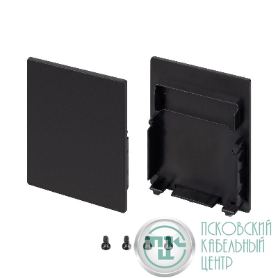 Заглушка SL-LINE-4050-3L-LOW BLACK глухая пластик (комплект) Arlight 044677