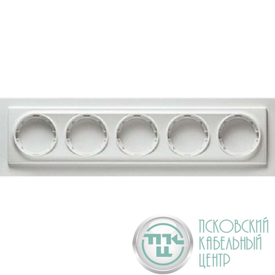 Рамка 5-м Florence бел. 1E52501300 OneKeyElectro 2172786