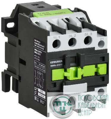 Контактор КМИе-23211 32А 230В/АС3 1НЗ GENERICA KKME21-032-230-01