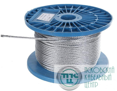 Трос стальной DIN 3055 6мм (уп.100м) Промрукав PR08.3926