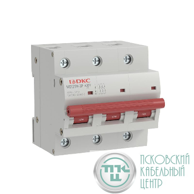 Выключатель автоматический модульный max типа MD125H 10кА 3п хар-ка C 100А YON MD125H-3PC100