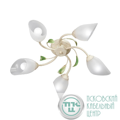 Люстра 5xE14 макс. 40Вт плафон ПП Vitaluce V3232/5PL