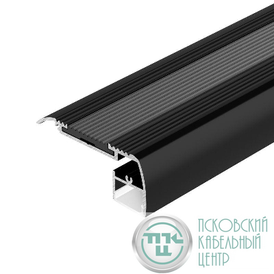 Профиль STAIR-W65-2000 ANOD BLACK L2000 алюм. Arlight 045663
