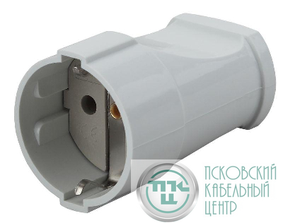Розетка кабельная с заземл. прямая 16А бел. Rx2-W ЭРА Б0039682