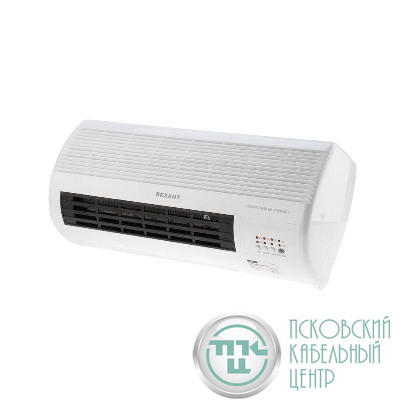 Тепловентилятор электрический настенный PTC 2кВт бел. Rexant 60-0035