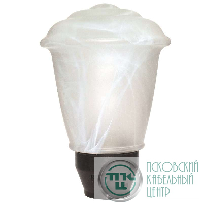 Светильник светодиодный СПЕЦСВЕТ 03-012-401 "Фонарь 2а ДТУ" 180х255 12Вт 4000К IP44 матов. алебастр. черн./корпус черн. d48-50 (инд. упак.) Элетех 1030450363