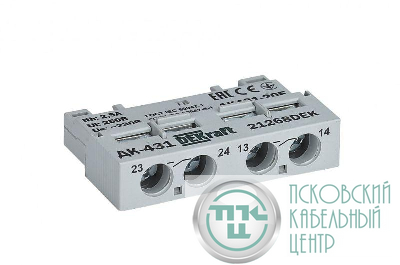 Контакт дополнительный фронтальный 2НО для ВА-431 DEKraft 21268DEK