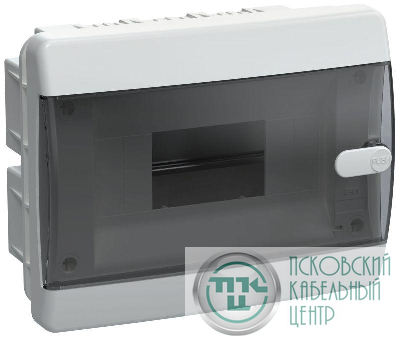 Корпус ЩРВ-П-8 UNION Compact IP41 черн. прозр. дверь пластик. IEK UIC-KP12-V-08-41-K01