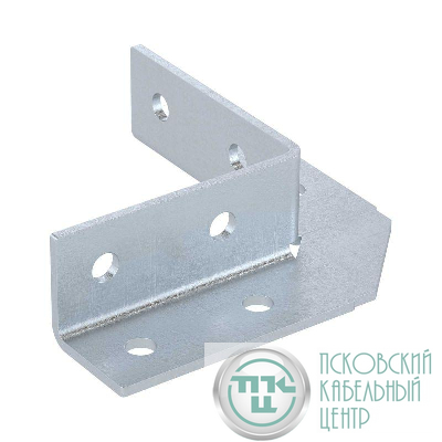 Уголок крепежный 90град. двухлучевой 8 отверстий гор. оцинк. DKC BMD1502HDZ