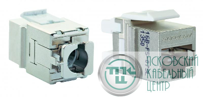 Модуль Keystone кат.5E FTP серебр. Eurolan 16B-F5-07SL
