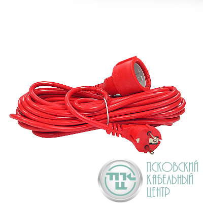 Удлинитель-шнур 1х10м с заземл. 10А IP20 2.2кВт ПВС 3х1 DOMTOK 2492
