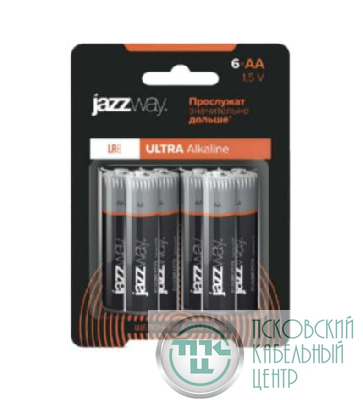 Элемент питания алкалиновый AA/LR6 Ultra Alkaline BL- 6 (уп.6шт) JazzWay 5057548