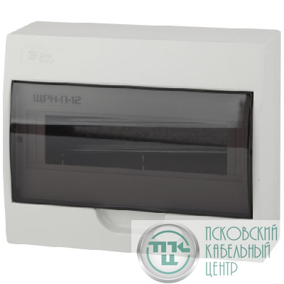 Бокс навесной ЩРН-П-12 12мод. IP41 пластик SIMPLE NO-box_simple-plastic_12_surface BOXS12 Эра Б0041525