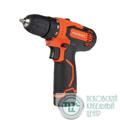 Дрель-шуруповерт аккумуляторная BR 119Li 2 АКБ Li-Ion 12В 2А.ч 2 скорости PATRIOT 180301119