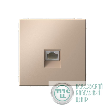 Розетка компьютерная ArtGallery RJ45 кат.6A механизм песочн. SE GAL001286