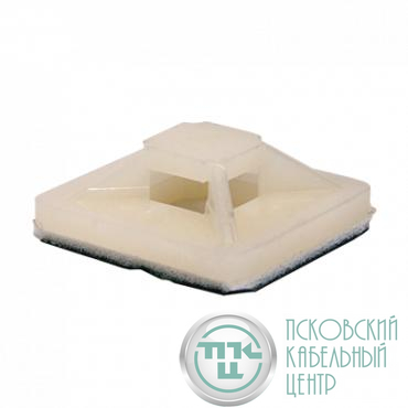 Площадка самоклеящаяся ПС-30 30х30 под хомуты (уп.100шт) IN HOME 4690612011912