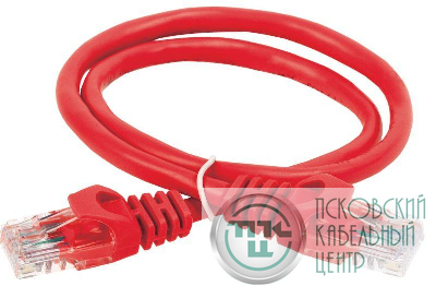Патч-корд кат.5E UTP 1м красн. ITK PC04-C5EU-1M
