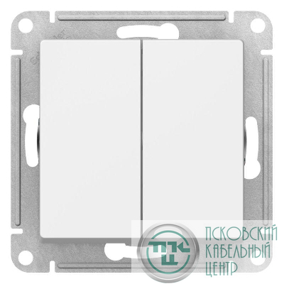 Выключатель 2-кл. AtlasDesign 10AX с самовозвратом механизм лотос SE ATN001317