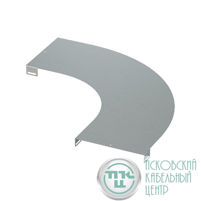 Крышка на угол горизонтальный 90град. осн.200 R=300мм в компл. с крепежн. элемент. и соединения пластинами гор. цинк DKC LK0023KHDZ