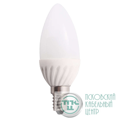 Лампа светодиодная HLB 07-36-W-02 7Вт свеча 3000К тепл. бел. E14 500лм 165-265В NLCO 500204