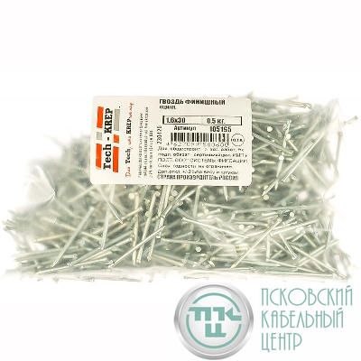 Гвоздь финишный 1.6х30 оцинк. (уп.0.5кг) Tech-Krep/Zitar 105195