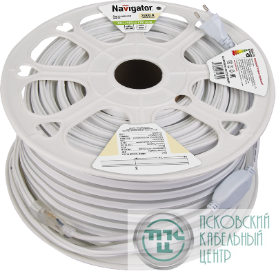 Лента светодиодная 71 930 NLS-2835WW92-9-IP67-220V-NEONLED 9Вт/м (уп.20м) Navigator 71930