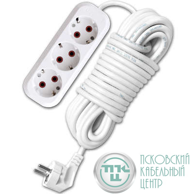 Удлинитель 3х3м с заземл. 10А IP20 У10-554 ПВС 3х0.75 UNIVersal 554-03