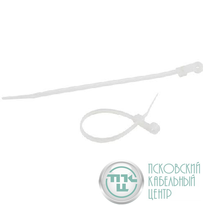 Хомут кабельный 3.6х100 под винт бел. NO-225-315 (уп.100шт) Эра Б0066040