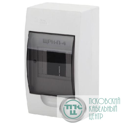 Бокс навесной ЩРН-П-4 4мод. IP41 пластик SIMPLE NO-box_simple-plastic_4_surface BOXS04 Эра Б0041521