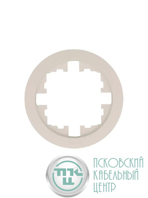 Рамка 1-м OSEN горизонт. круглая сл. кость LEZARD 744-9000-146