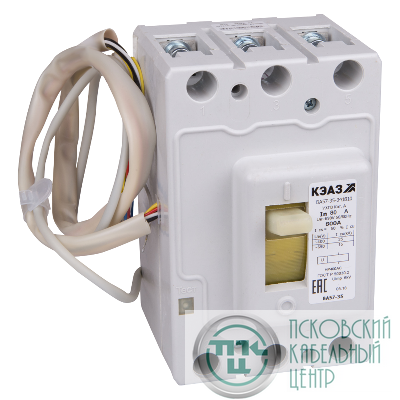 Выключатель автоматический 3п 160А 1600Im 35кА ВА57-35-341810 УХЛ3 690В AC НР=230В AC/220В DC КЭАЗ 108909
