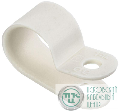 Скоба крепежная 12мм нейлон. бел. (уп.50шт) IEK USK11-12-050-K01