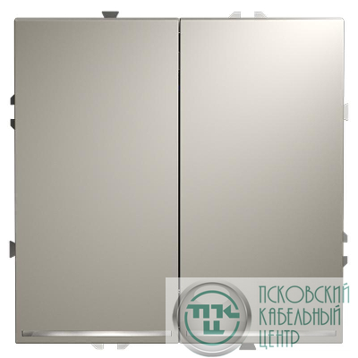 Выключатель 2-кл. СП S70 10А с подсветкой механизм кашемир Voltum VLS020203