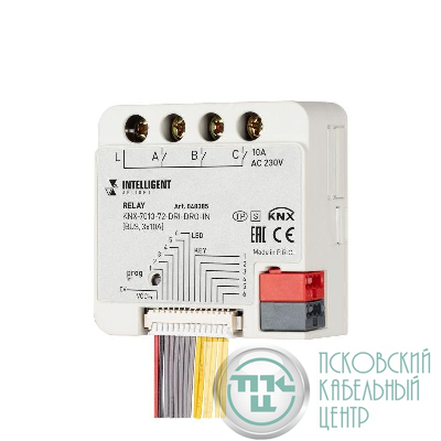 Модуль релейный KNX-7013-72-DRI-DRO-IN (BUS 3х10А) IP20 пластик INTELLIGENT ARLIGHT 048385