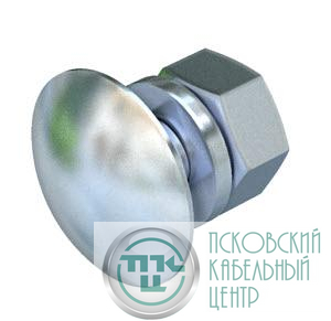 Комплект креп. M12х25 FRS 12х25 F (болт плос/гол.+гайка+шайба) OBO 6406254