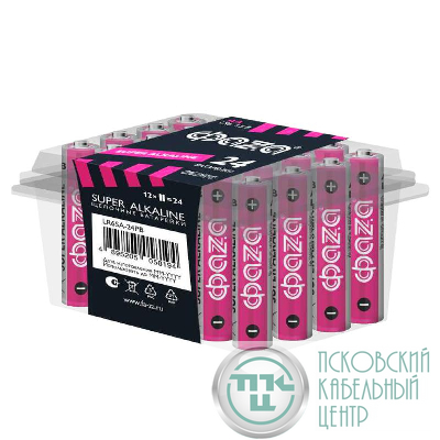 Элемент питания алкалиновый AA/LR6 1.5В Super Alkaline PB-24 (уп.24шт) ФАZА 5058194