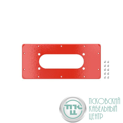 Фланец для монтажа кабельного ввода FL21 для корпусов ST тип 3 343х153мм красн. RAL3020 DKC R5FPST01-RAL3020