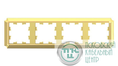 Рамка 4-м AtlasDesign Antique универс. зол. SE ATN101604