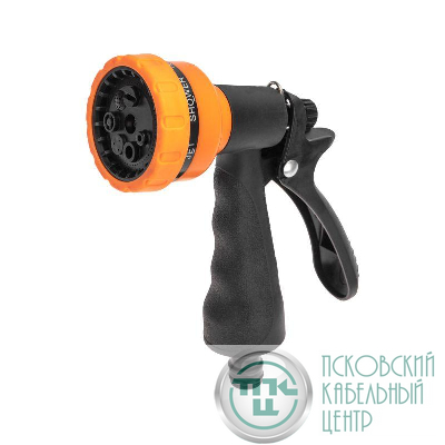 Пистолет-распылитель с резиновой ручкой 7 режимов ЧЕТЫРЕ СЕЗОНА 62-0282