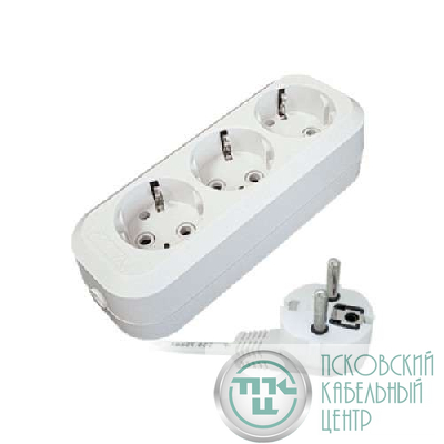 Удлинитель 3х10м с заземл. 10А IP20 E-303 ПВС 3х1 АБС-пластик UNIVersal 9631980