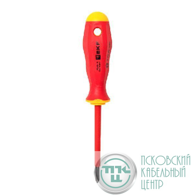 Отвертка Professional PZ-FL1х80мм VDE 1000В EKF pz-fl-1-80-pro-in