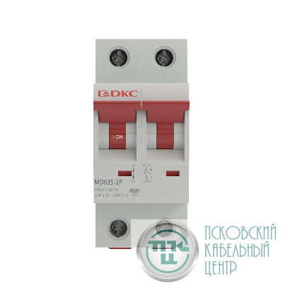 Выключатель автоматический модульный 2п D 32А 4.5кА YON max MD63S YON MD63S-2PD32