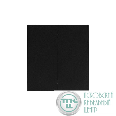 Выключатель 2-кл. СП STRONG MIELE 10А антрацит Kranz KR-78-0706-5